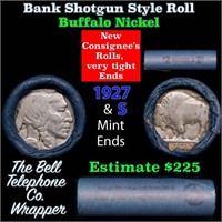 Buffalo Nickel Shotgun Roll in Old Bank Style 'Bel