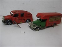MINIC TRI-ANG VINTAGE WIND UP TIN TOY CARS Lot 1