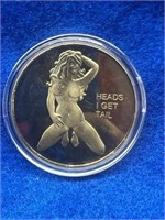 Adult Sexy Heads or Tails Challenge Token