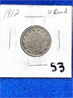 1912  V Nickel  Good