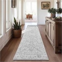 NEW! Seveat Chenille Printed Rug Brown 2.6ft x