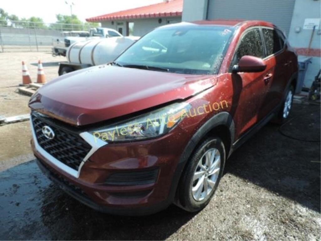 2019 Hyundai Tucson KM8J23A45KU001878 Red