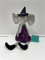 Elephant Stuffy in Witch Hat and Dress