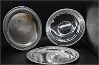 2 Silver Plate trays Rogers Brothers 1721