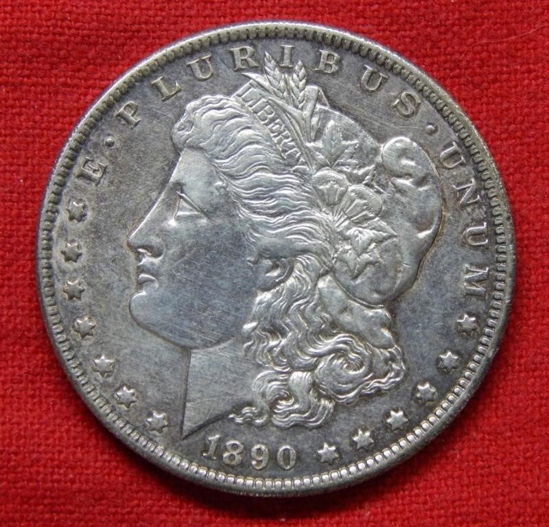 1890 O Morgan Silver Dollar