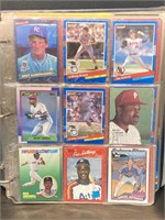 Binder w/ Over 250 Baseball Cards, Every Page