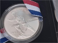United States infantry 2012 silver dollar