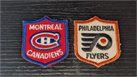 2 1960's OPC Hockey Crest Montreal Philadelphia
