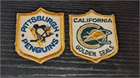 2 1960's OPC Hockey Crest Pittsburgh California
