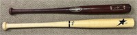 TWO WOODEN BASEBALL BATS INCL YOUTH SIZE