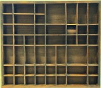 NICE WOODEN SMALLS HANGING DISPLAY SHELF