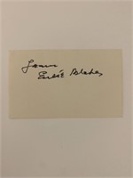 Eubie Blake original signature