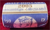 2005-D Uncir Mint Wrapped Kennedy Halves