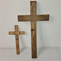 12 INCH AND 20 INCH RECLAIMED BARN WOOD CROSSES