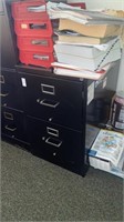Two drawer metal filing cabinet, no contents, 20