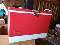 coleman cooler with box