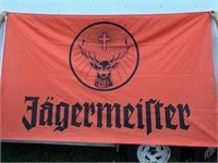 JAGERMEILTER FLAG W/ DEER HEAD & CROSS 96" X58"