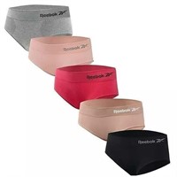 $30 Reebok Ladies 5-pack Seamless Hipster, XL(16)