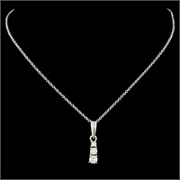 14K Gold 0.19ctw Diamond Pendant