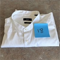 Hugo Boss wanderin collar button shirt size 17.1/2