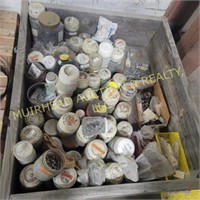 PALLET OF CONTAINERS OF BOLTS, SCREWS, OTHER