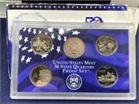 2000 US mint 50 state quarter proof coin set