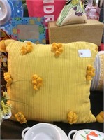 Yellow accent pillow