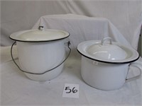 Granite Ware Chamber Pot - Enamel Ware Pots