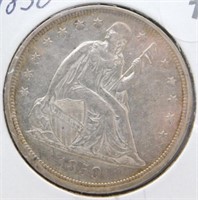 1850 Liberty Seated Dollar.