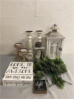 Decorative Lanterns, Candle Holders & Signs