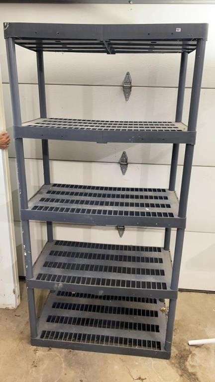 Sturdy Plastic Shelves 36x19x73.5