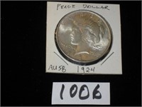 1924 Silver Peace Dollar…Nice example of the p