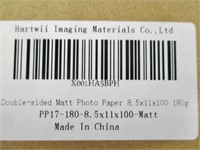 2 Packs 8.5"x11" Double Sided Matt Photo Paper