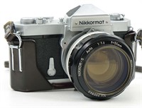 Nikon Nikkormat SLR 35mm Camera + Lens
