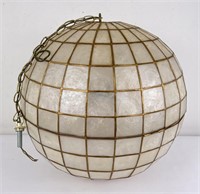 Capiz Shell Globe Light