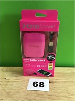 iHome Power Pink Battery Pack
