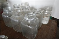 Square patterned jars