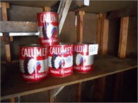 Calumet tins, larger sizes