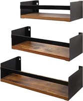 ULN - Giftgarden Black Floating Shelves for Wall S