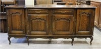 Louis XV Style Parquetry Top Oak Sideboard.