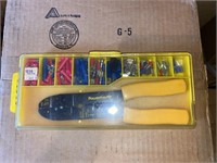 Electricians Wire Stripper w/ Connectors in Case