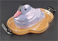 Noritake Glazed Duck Salt Holder w/ Tray (2)