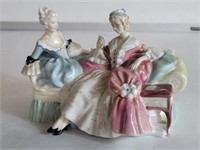 Royal Doulton "The Love Letter" figurine 4" x 7"