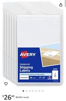 Avery Printable Shipping Labels, 4" x 6", White,