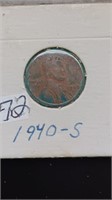 1940-S Wheat Back Penny