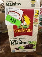 Sun-Maid organic 2-bags Raisins