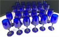Libbey Elegant Cobalt Blue Glassware