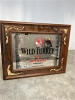 2005 Wild Turkey bourbon framed mirror