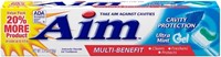 $11 Aim Cavity Protection Toothpaste Ultra Mint