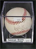 Autographed 1999 George Brett Baseball w/ COA